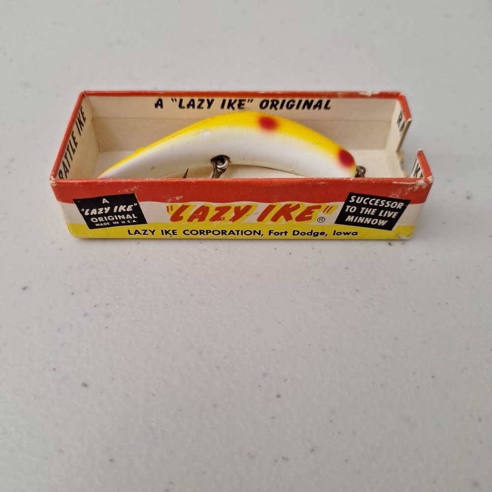 Vintage 1970's LAZY IKE #3 Fishing Lure *In Wrong Box* MADE IN USA - Picture 6 of 13